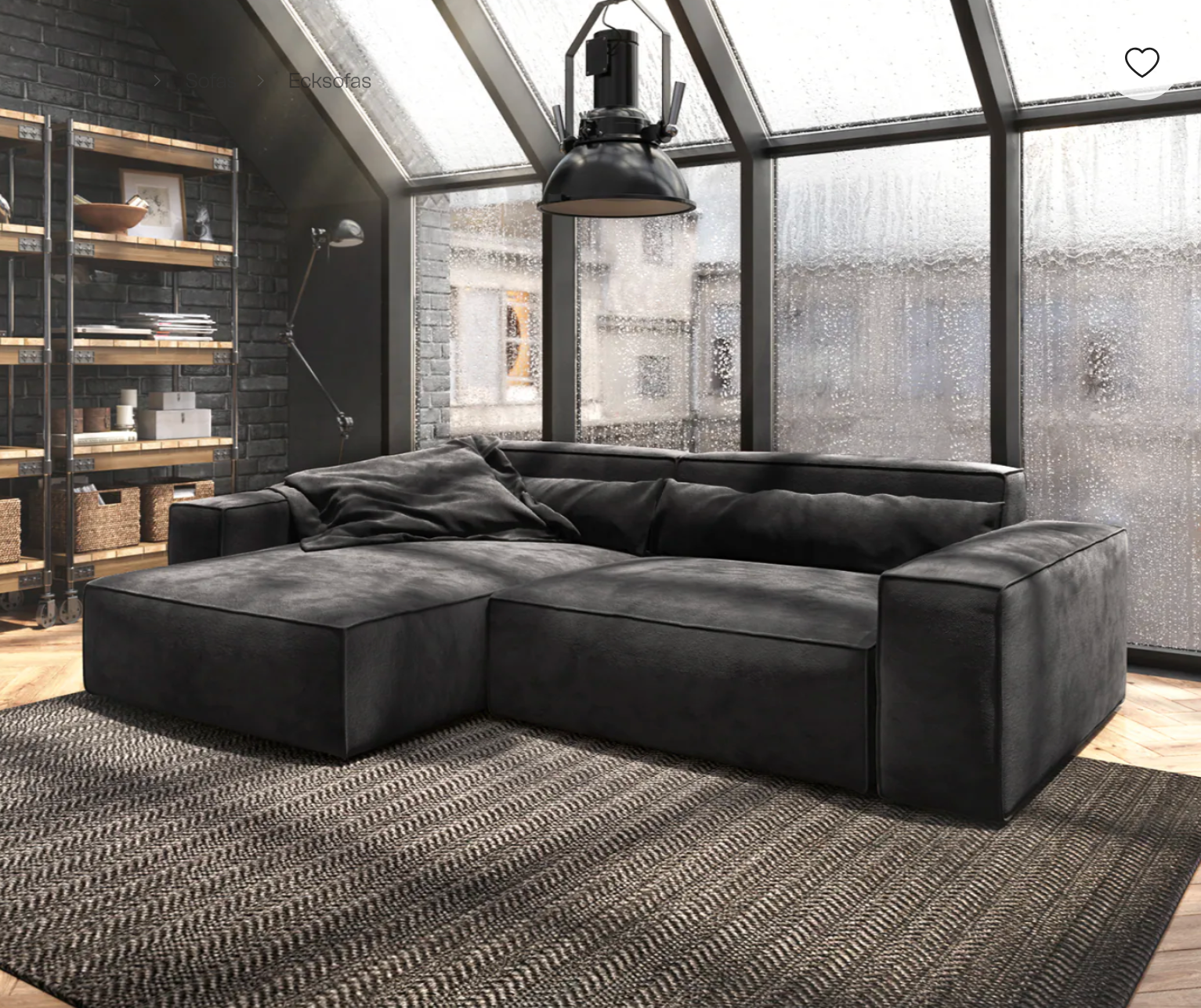 Ecksofa Sirpio - Couch Recamiere variabel