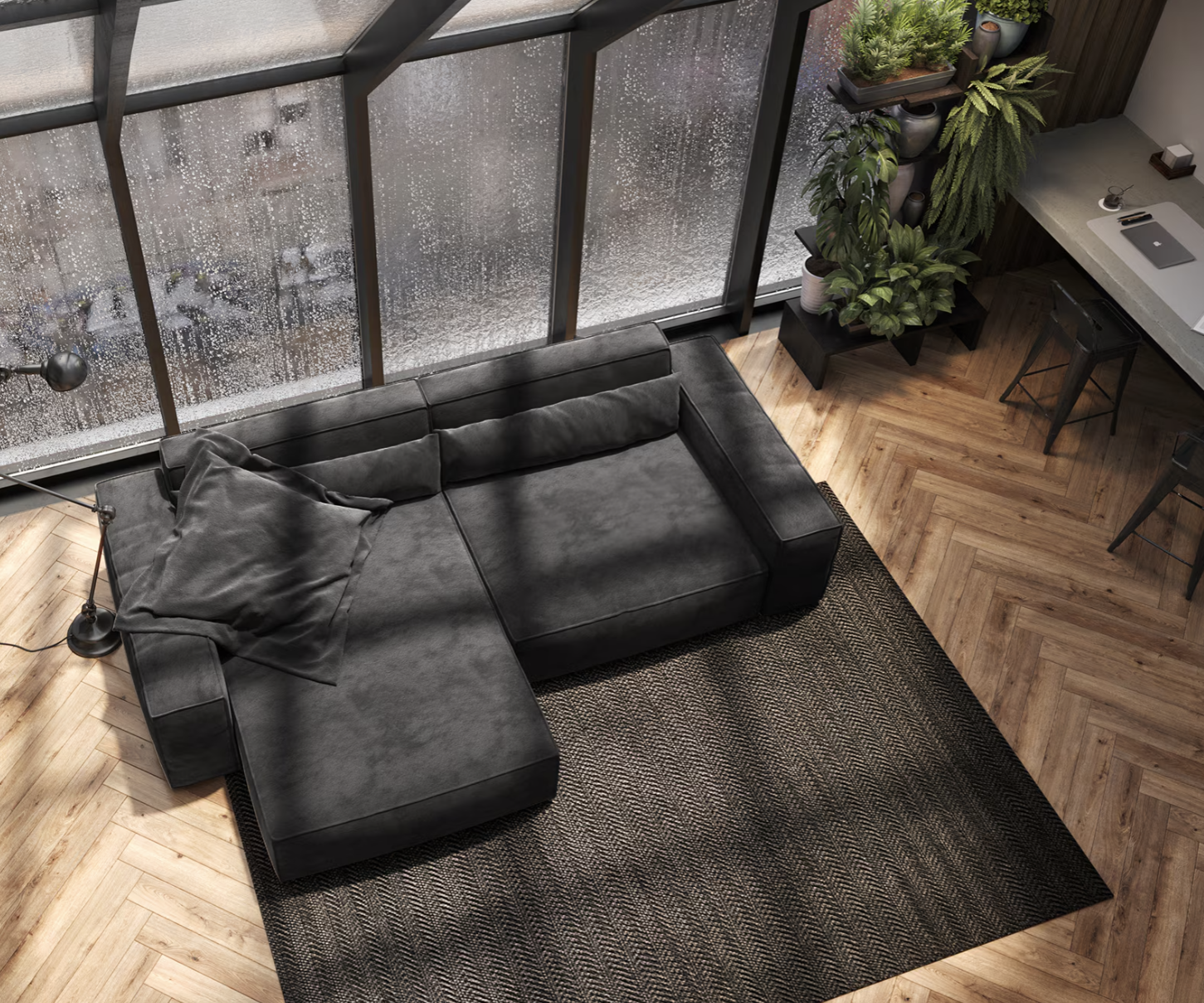 Ecksofa Sirpio - Couch Recamiere variabel