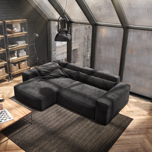 Ecksofa Sirpio - Couch Recamiere variabel