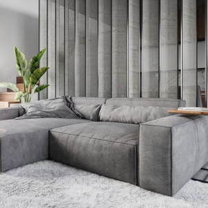 Ecksofa Sirpio - Couch Recamiere variabel -Strukturstoff