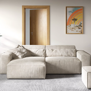 Ecksofa Sirpio - Couch Recamiere variabel - Cord