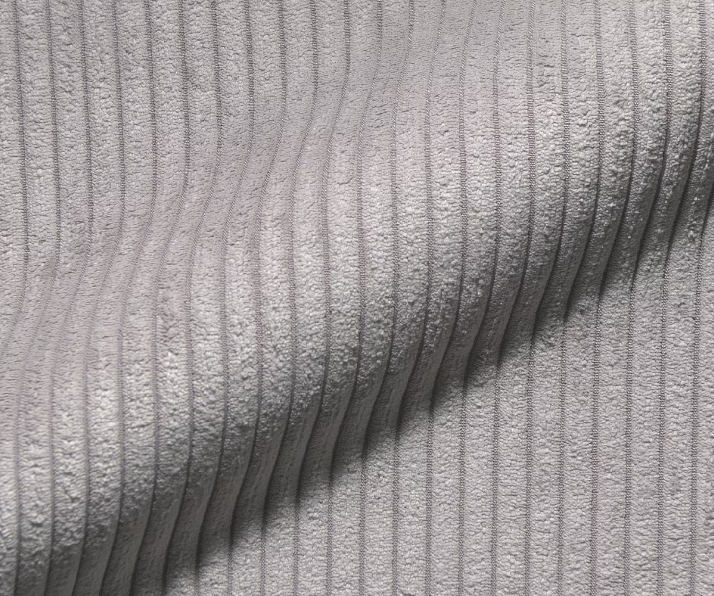 Ecksofa Sirpio - Couch Recamiere variabel - Cord Grau