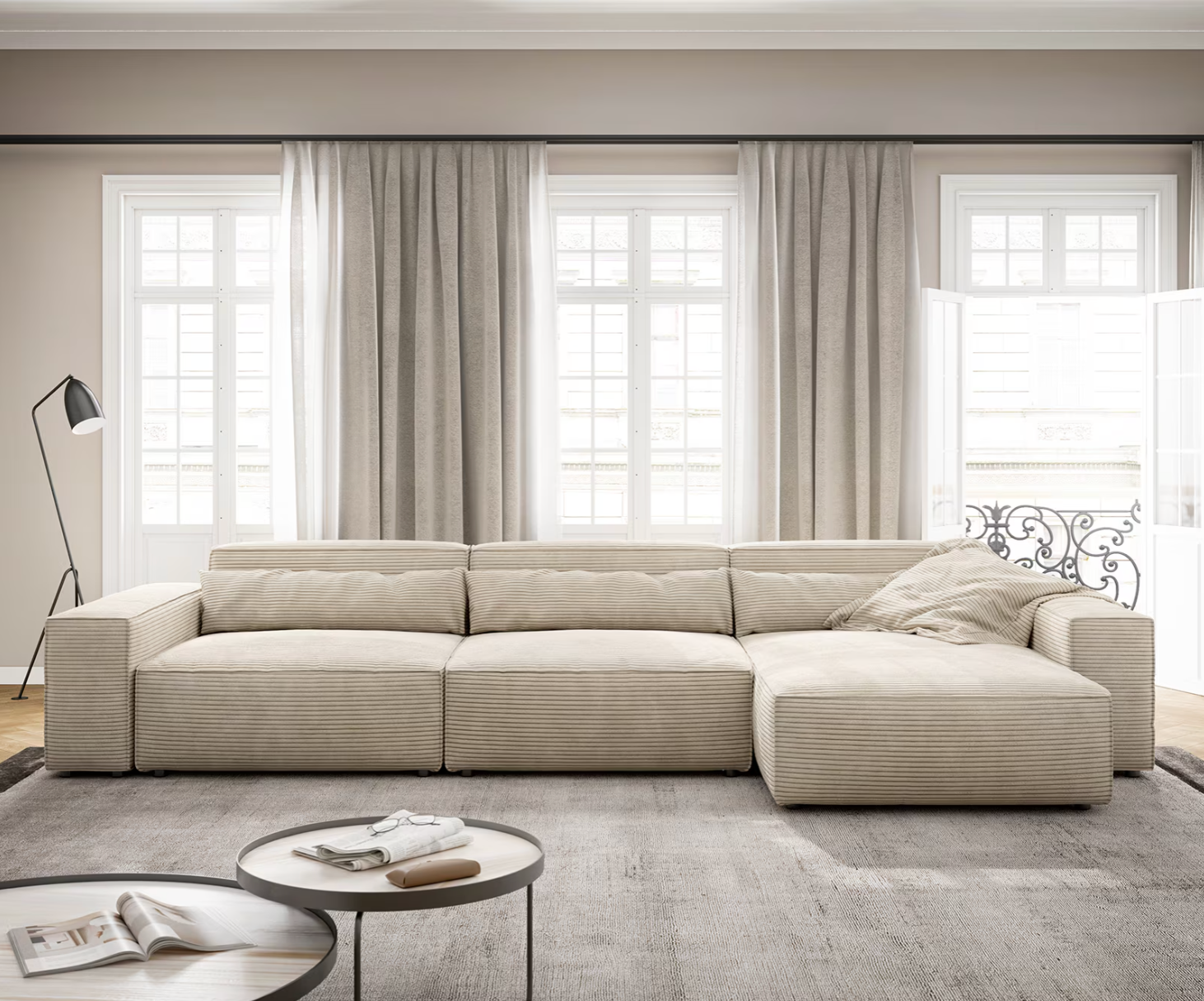 Ecksofa Sirpio - Wohnlandschaft XL