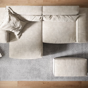 Ecksofa Sirpio - Couch Recamiere variabel - Cord