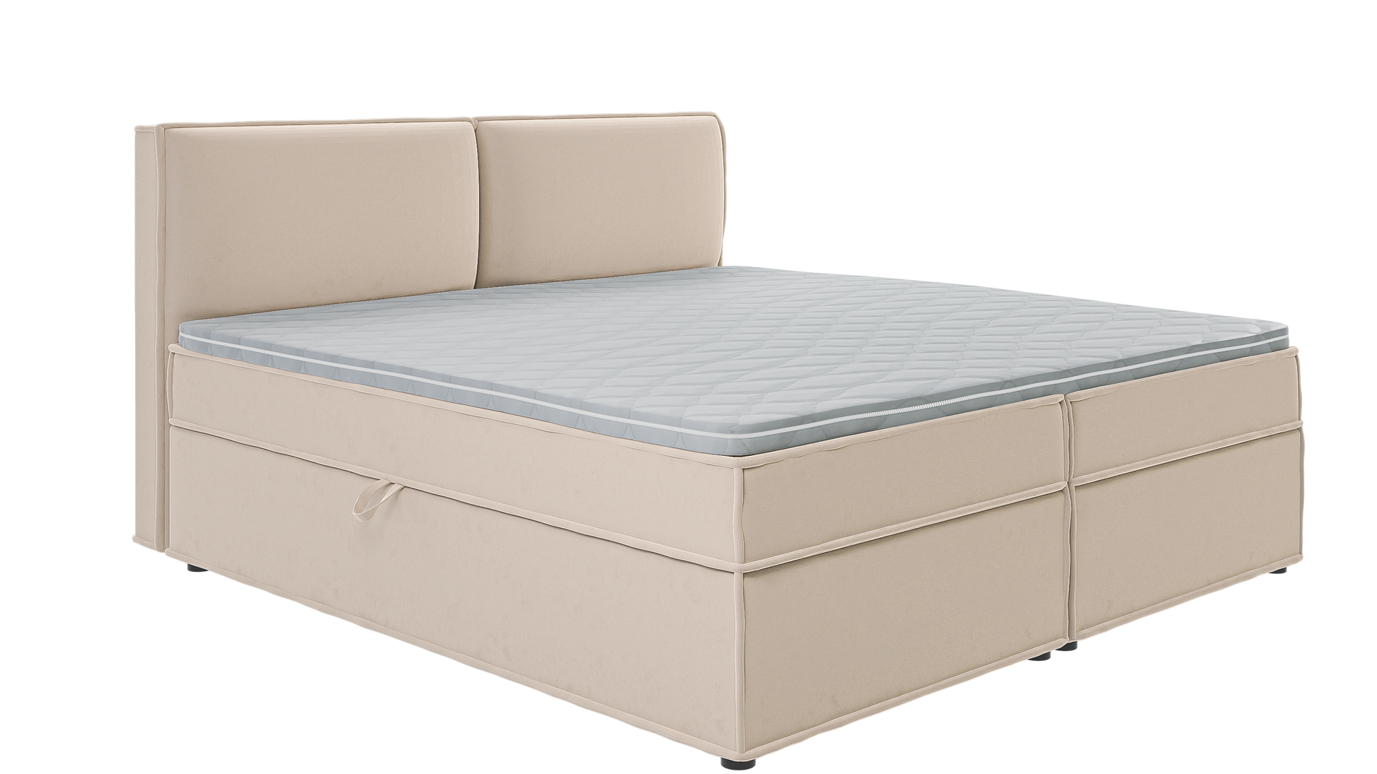 Jake Boxspringbett mit Bettkasten – Größen 90x200 bis 200x200 – Stauraum & Federung