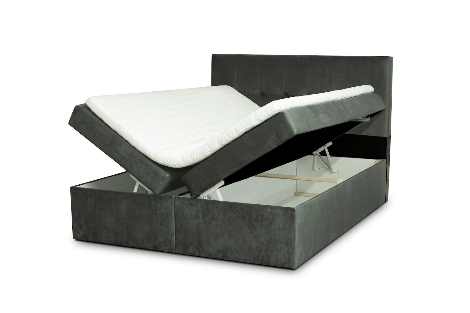 Boxspringbett Nancy mit Stauraum - Bett