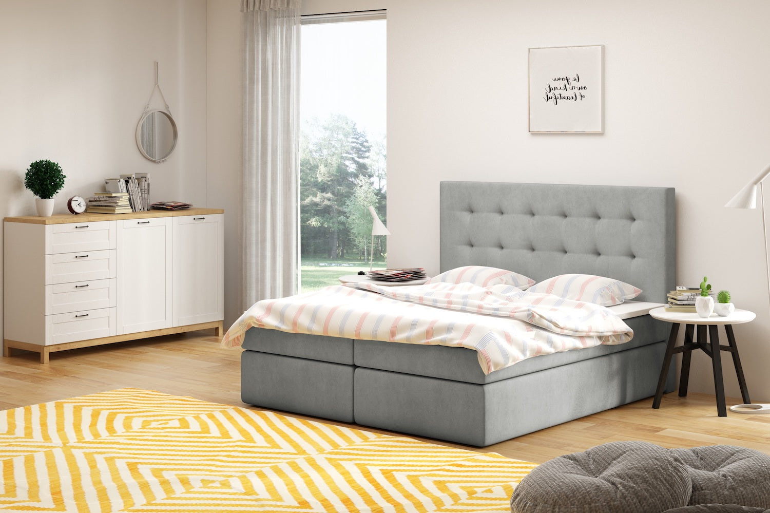 Boxspringbett Paris mit Stauraum - Bett