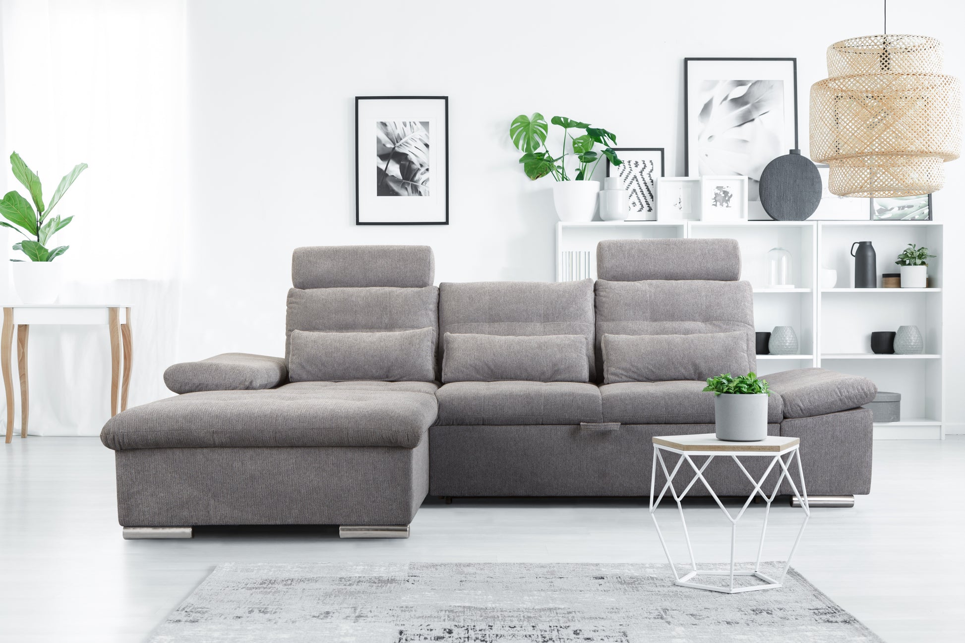 Eckcouch Merkur mit Schlaffunktion Wohnlandschaft