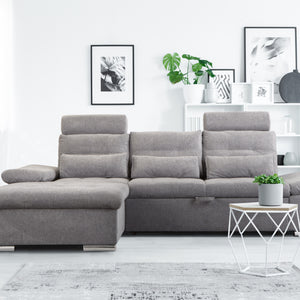 Eckcouch Merkur mit Schlaffunktion Wohnlandschaft