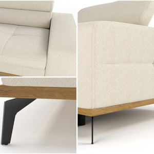 Ecksofa William mit Schlaffunktion & Stauraum Couch