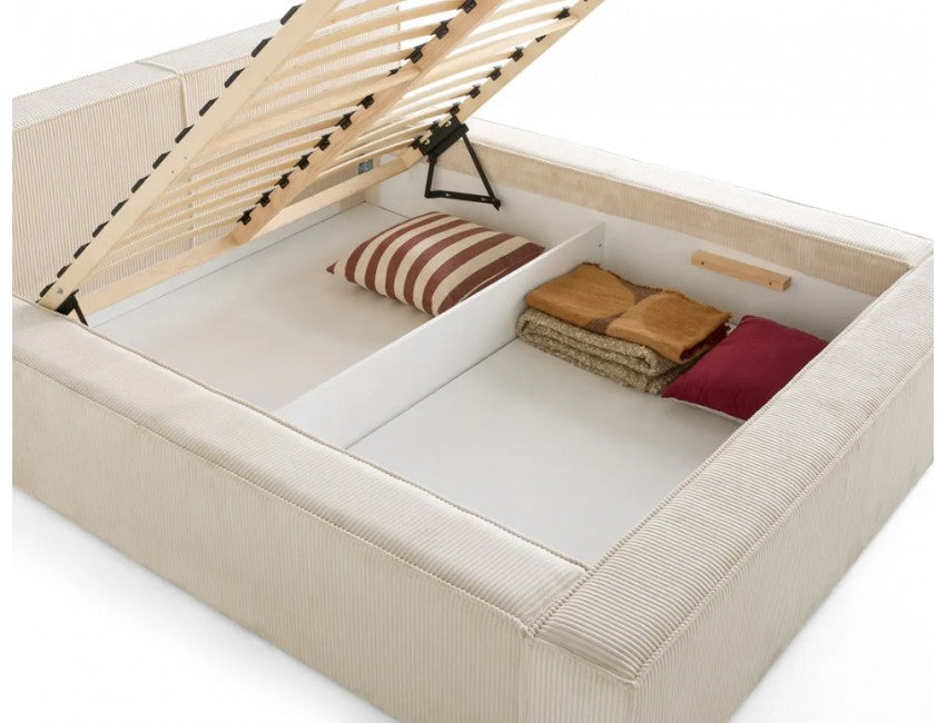 Cloe Bett mit Bettkasten & Lattenrost – erhältlich in 140x200, 160x200, 180x200 & 200x200 cm | Modernes Polsterbett mit Stauraum